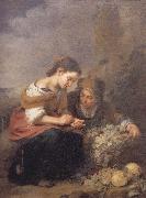 Bartolome Esteban Murillo The Little fruit seller oil